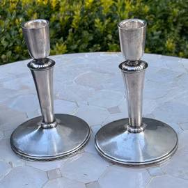 Ljusstakar 1 par i silver Eric Råström, vintage