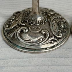 Äggkopp & Saltkar med sked i äkta silver, 2st av varje