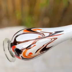 Vas i färgat glas, vintage