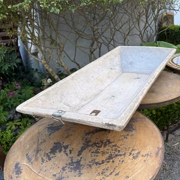 Trätråg av större mått från äldre tid, vintage