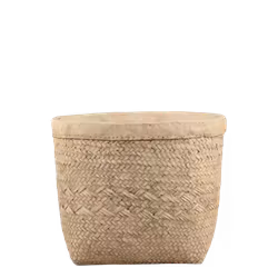 Kruka i keramik som ser ut som en korg, Chic Antique