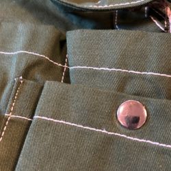Verktygsbälte / förkläde i grön denim