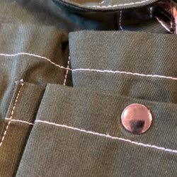 Verktygsbälte / förkläde i grön denim