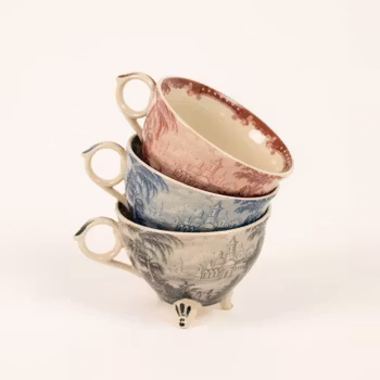 Kopp inspirerad av 1700-talets Frankrike och Toile de Jouy, Olsson Jensen