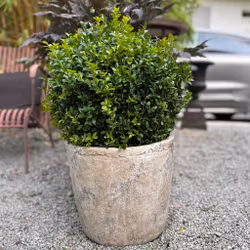 Kruka i gråbeige cement, två storlekar, Olsson Jensen