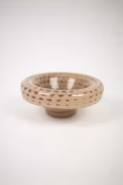 Skål Gaston i jordnära färger i glas, Olsson Jensen