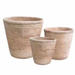 Kruka Barbara i stengods med antique wash, BGreen