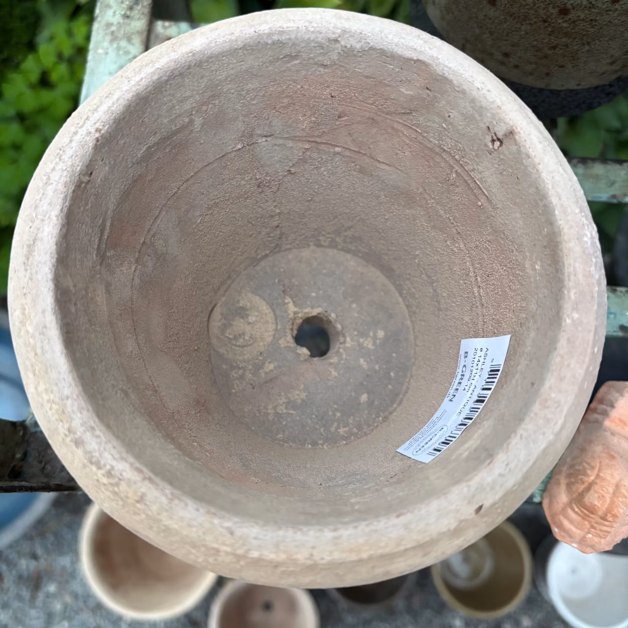 Kruka fransk antik terrakotta, BGreen