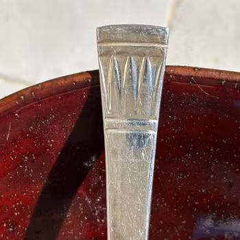 Skedar kaffeskedar Lotus - Wallin, silverplätering - 13st - vintage