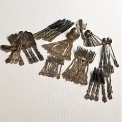 Bestick "Nils Johan" Amsterdam, nysilver, vintage