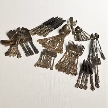 Bestick "Nils Johan" Amsterdam, nysilver, vintage