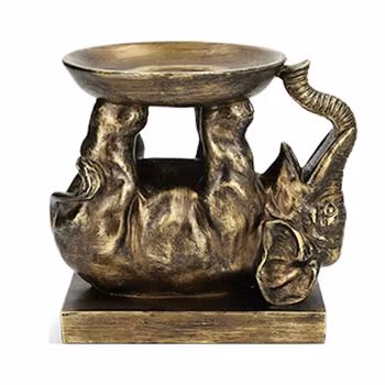 Fat på vacker elefant i polyresin - A Lot Decoration