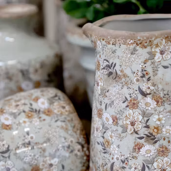 Kanna keramik med diskret mönster, Chic Antique