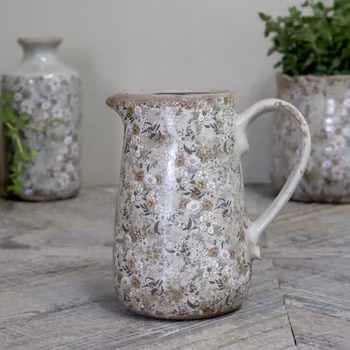 Kanna keramik med diskret mönster, Chic Antique