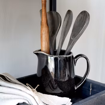 Kanna i svart keramik, Chic Antique