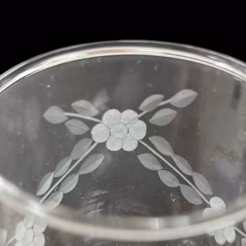 Glas på fot, 6st likörglas, vintage