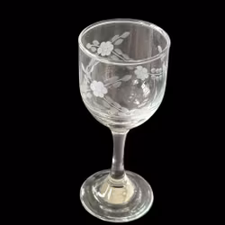 Glas på fot, 6st likörglas, vintage