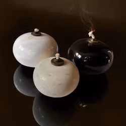 Oljelampa "Aladdin", Anne Nilsson Höganäs, vintage