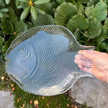 Fat i glas fisk Pasabahce, 4st, vintage