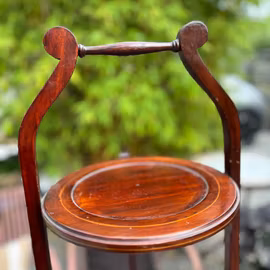 Cakestand, kakställ i mahogny, antikt från England, vintage