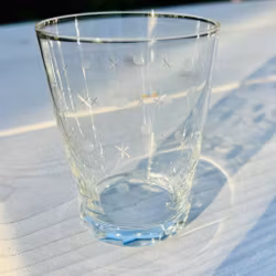 Glas vattenglas i specialkristall från Ekeberga, vintage