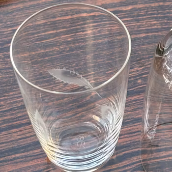 Glas vattenglas, 7st, Rosenthal, vintage