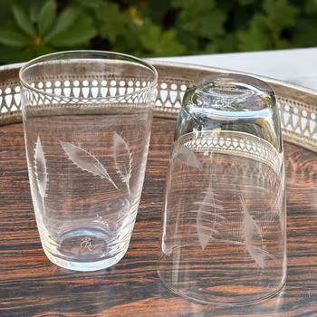 Glas vattenglas, 7st, Rosenthal, vintage