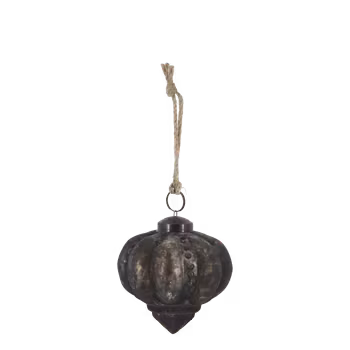 Julgranskula - julhänge i antik mocca - Chic Antique
