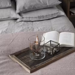 Ljusstake - ljushållare helt i glas med fast insats - flera olika - Ib Laursen