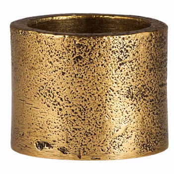 Ljusstake - ljushållare för ljus 3,8cm i diameter - gyllene finish - Ib Laursen