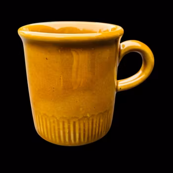 Glöggmuggar 8st i nyans ockra, vintage