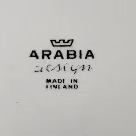 Bricka i porslin - jubileum - Arabia - Vintage