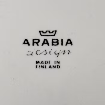 Bricka i porslin - jubileum - Arabia - Vintage
