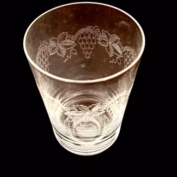 Glas - vattenglas vinranka 4st - vintage