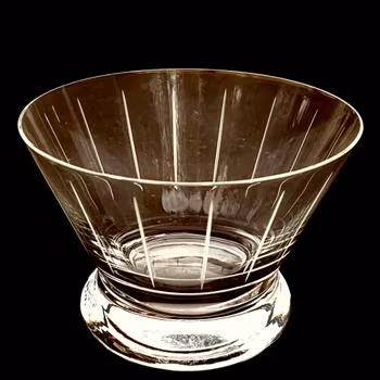 Skål i glas - märkt Esprit - vintage