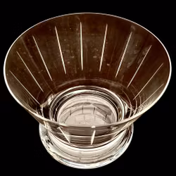 Skål i glas - märkt Esprit - vintage