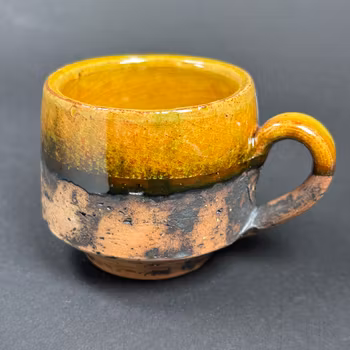 Muggar - till glögg eller espresso i stengods - 6st - Visby Szilasi - vintage