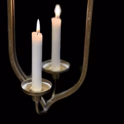 Väggspegel med ljushållare för blockljus / värmeljus - Noori Objects