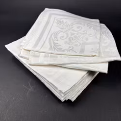 Servetter i finaste linne - linnedamast 12st - vintage