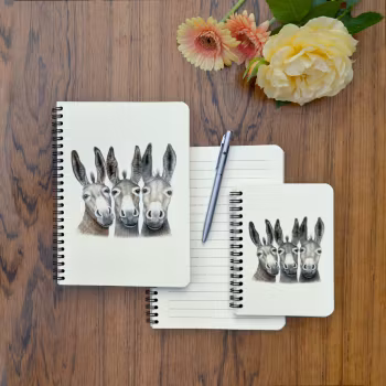 Anteckningsbok A5 spiralbindning - motiv Charlotte Nicolin