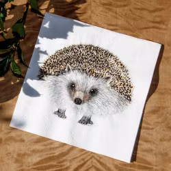 Servetter med underbara djurmotiv - 33x33cm - Charlotte Nicolin