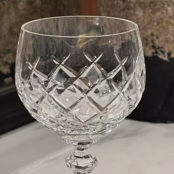 Glas - Vinglas i kristall - Schott Swiesel Tyskland - 5st - vintage