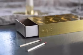 Tändsticksfodral Stig Lindberg Berså i mässing - Pluto Design