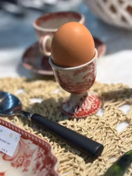 Äggkopp inspirerad av 1700-talets Frankrike och Toile de Jouy, Olsson Jensen