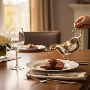 Såssnipa engelsk antik nysilver - vintage