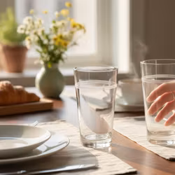 Glas stora dricksglas - highballglas - 6st i set - vintage