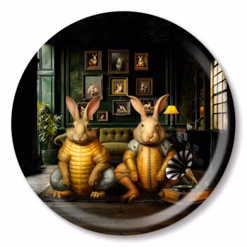 Bricka Underlägg i finaste björk - flera storlekar - motiv Our House - Jamida