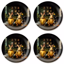 Bricka Underlägg i finaste björk - flera storlekar - motiv Our House - Jamida