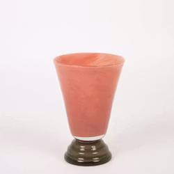 Vas i tyngre glas i gammelrosa/gröna färger - Olsson Jensen