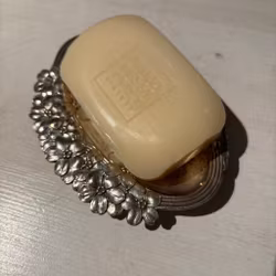 Tvålkopp i nysilver märkt CG Hallberg - Vintage